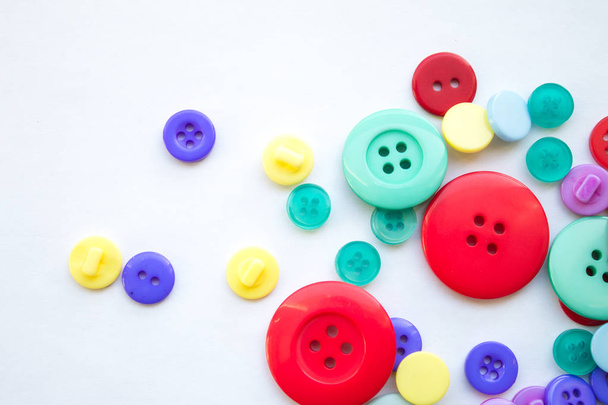 Renkli düğmeler arkaplanı kapat - Fotoğraf, Görsel