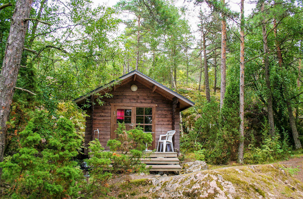 маленький коттедж в финских лесах
 - Фото, изображение