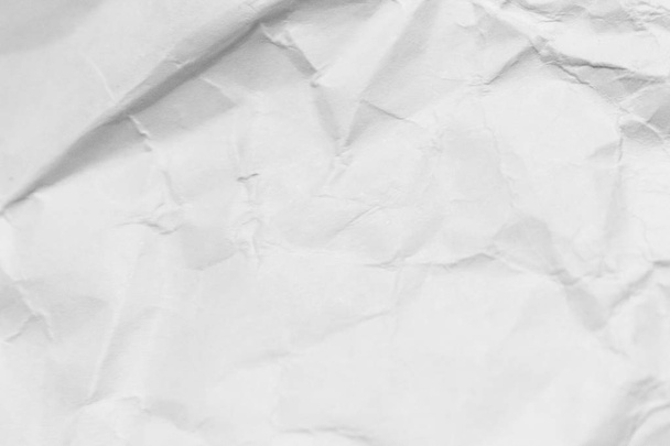 crumpled white paper, grunge texture - Photo, Image