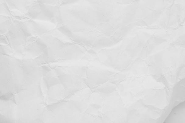 crumpled white paper, grunge texture - Photo, Image