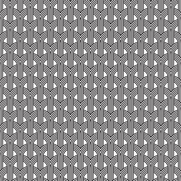 Art Deco seamless weave pattern background texture - Vector, Image