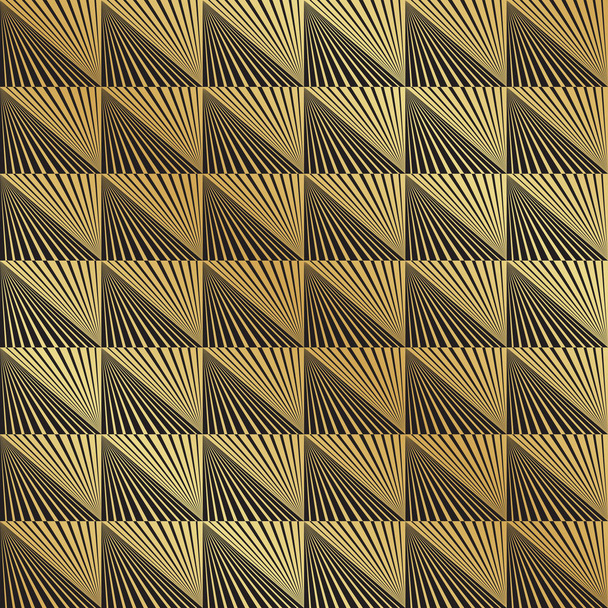 抽象的なシームレスなゴールドアールデコベクトルパターンテクスチャの背景 - ベクター画像