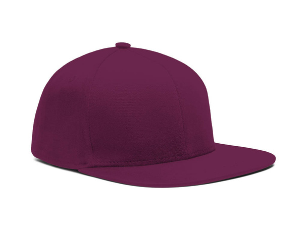 A highly dimension Side View Snapback Cap Mock Up In Magenta Purple Color to help you present your hat designs beautifully. You can customize almost everything in this modern mockup to match your cap design. - Photo, Image