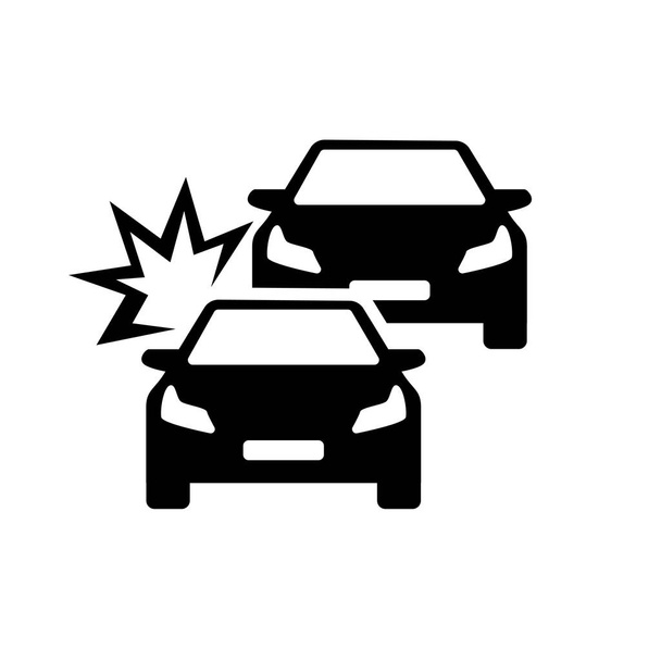 αυτοκινητιστικό δυστύχημα στο διάνυσμα δρόμου - Διάνυσμα, εικόνα