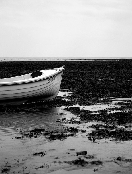 Barco branco
 - Foto, Imagem