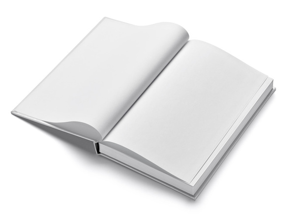 book notebook textbook white blank paper template - Photo, Image