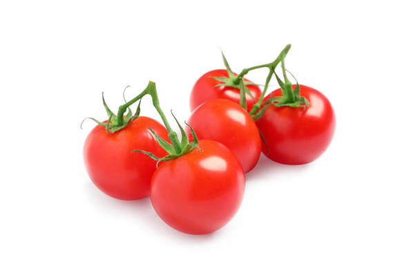 Fresh organic cherry tomatoes isolated on white - Valokuva, kuva