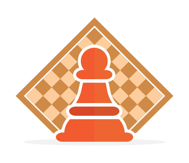 Concetto di strategia aziendale con figure scacchistiche su una scacchiera Illustrazione vettoriale moderna
 - Vettoriali, immagini