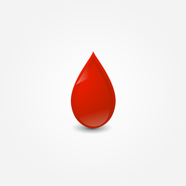 Isolated blood drop - Вектор,изображение