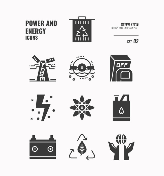 Conjunto de iconos de energía y potencia 2
. - Vector, imagen
