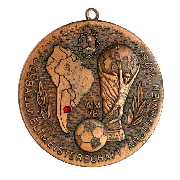 Vintage medal of the Soccer World Cup 1978 in Argentina - Photo, Image