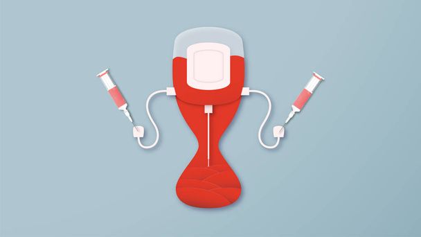 Element decoration for World blood donor day at June,14. Vector  - Διάνυσμα, εικόνα