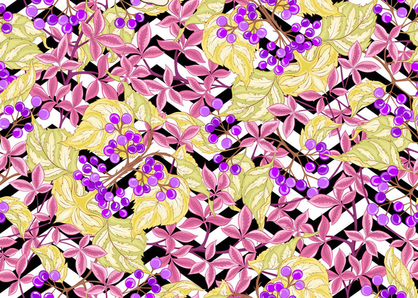 Floral Seamless pattern, - Вектор, зображення