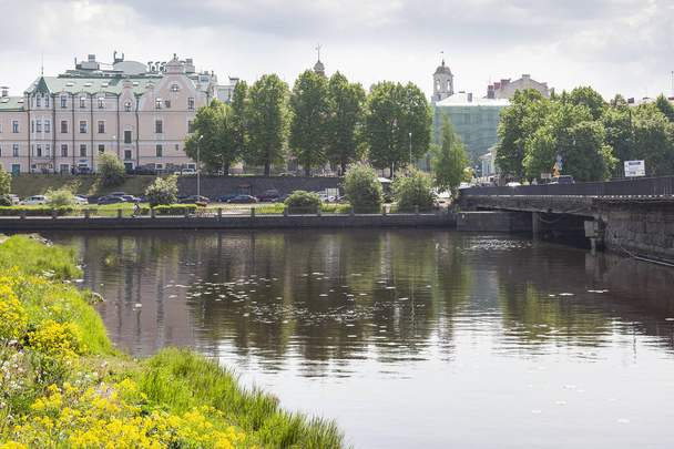 City Vyborg. Embankment of the 30th Guards Corps - Fotografie, Obrázek