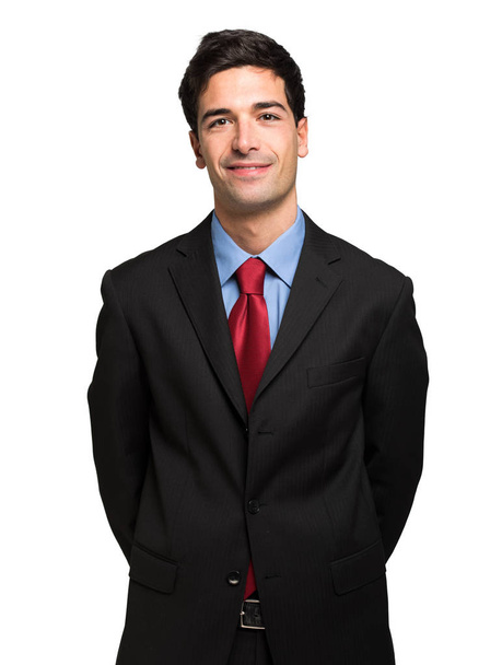 Portrait of a handsome businessman isolated on white background - Fotoğraf, Görsel