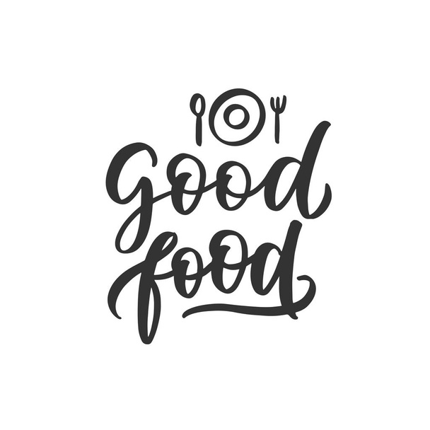 Cooking lettering. Hand drawn vector illustration.  - Διάνυσμα, εικόνα