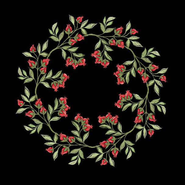 Fantasy floral seamless pattern - Vektör, Görsel