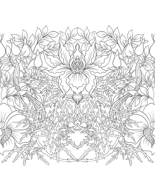 Floral Seamless pattern, - Вектор, зображення