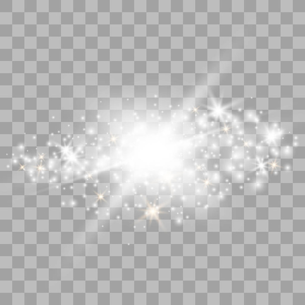 Το λευκό λαμπερό φως εκρήγνυται  - Διάνυσμα, εικόνα