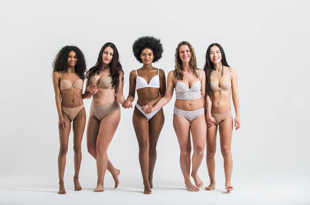 Group of women with different body and ethnicity posing together - Fotografie, Obrázek