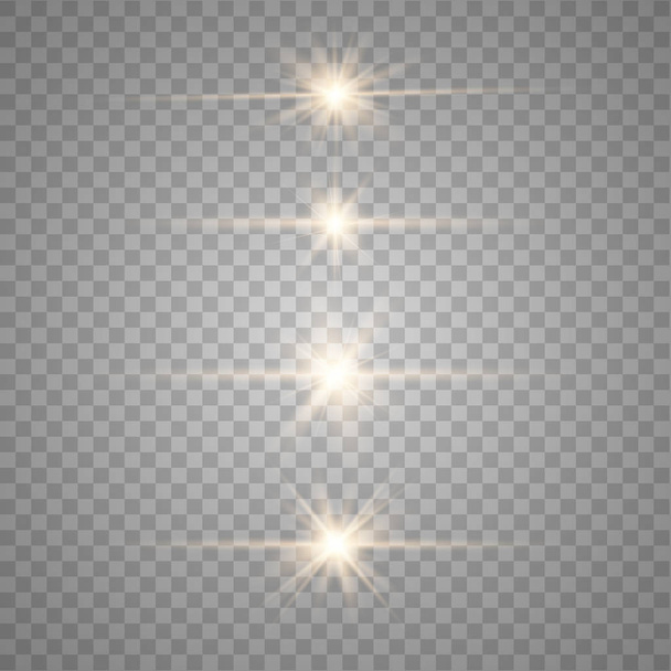 Το λευκό λαμπερό φως εκρήγνυται - Διάνυσμα, εικόνα