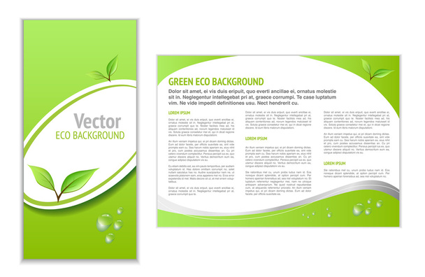 Zelená eco pozadí - Vektor, obrázek