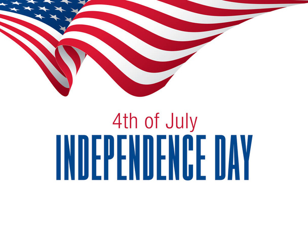 stylish independence day banner, vector illustration - Vector, imagen
