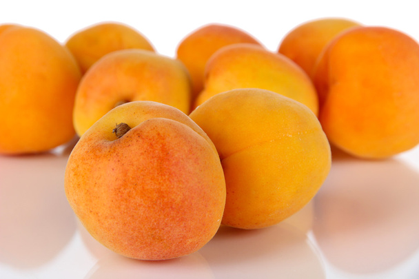 Apricots isolated on white - Zdjęcie, obraz