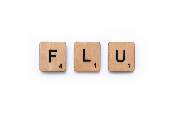 The word FLU - Photo, image