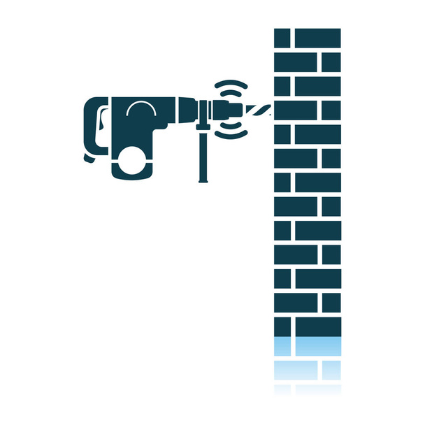 Icono de perforador de pared de perforación
 - Vector, Imagen