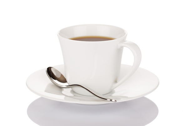 Cup of coffee with spoon - Photo, Image