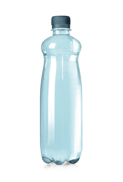 分離されたプラスチック製の水ボトル - 写真・画像