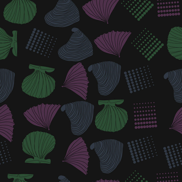 seashells abstract background vector illustration  - Vecteur, image