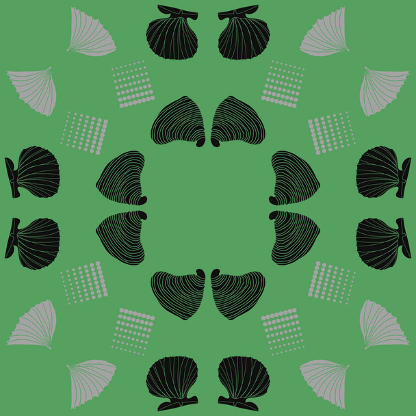 set of seashells vector illustration  - Vektor, kép