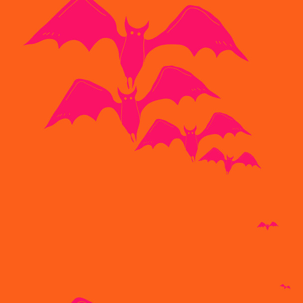 Безшовний візерунок абстрактних простих кажанів
 - Вектор, зображення