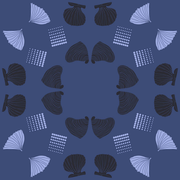 set of seashells vector illustration  - Wektor, obraz