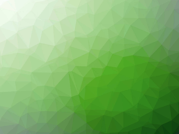Green white gradient polygon shaped background - Photo, Image