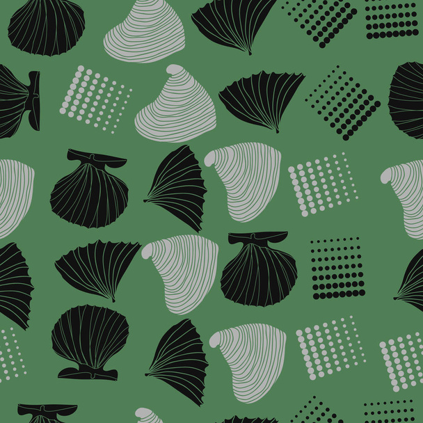 seashells abstract background vector illustration  - Vector, imagen