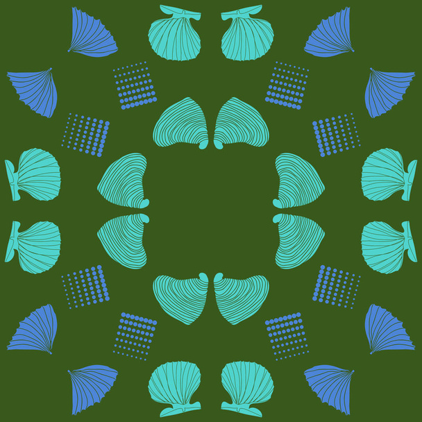set of seashells vector illustration  - Vektori, kuva