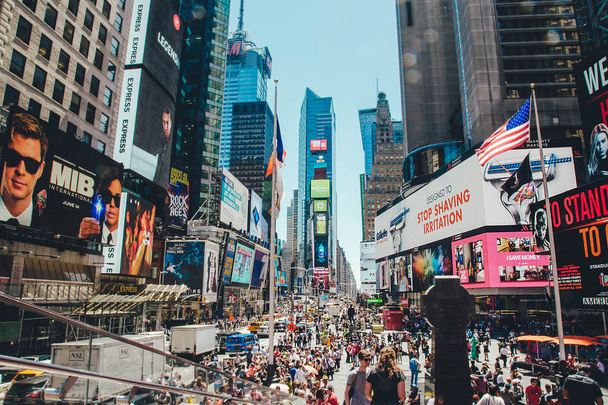 Scenic view of colorful Times Square in New York, USA - Foto, Bild