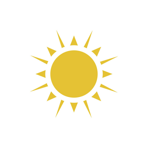 Flat sun icon. - Vector, Image