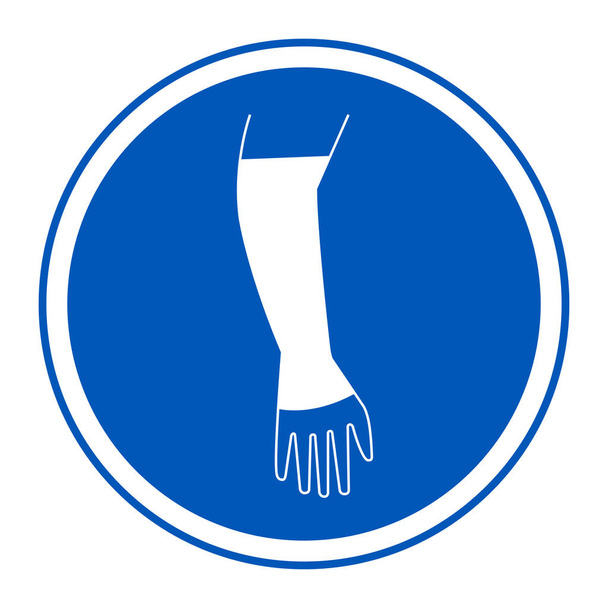 Aislamiento del símbolo de la mano de EPI Icon.Wear sobre fondo blanco, ilustración vectorial EPS.10  - Vector, Imagen