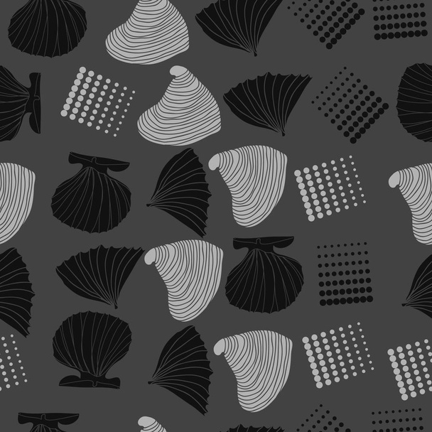 seashells abstract background vector illustration  - Vector, imagen