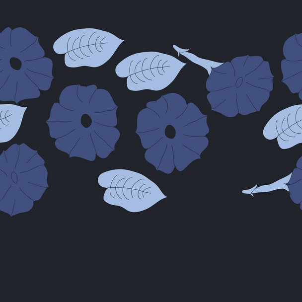 saumaton kuvio abstrakteja yksinkertaisia kukkia - Vektori, kuva