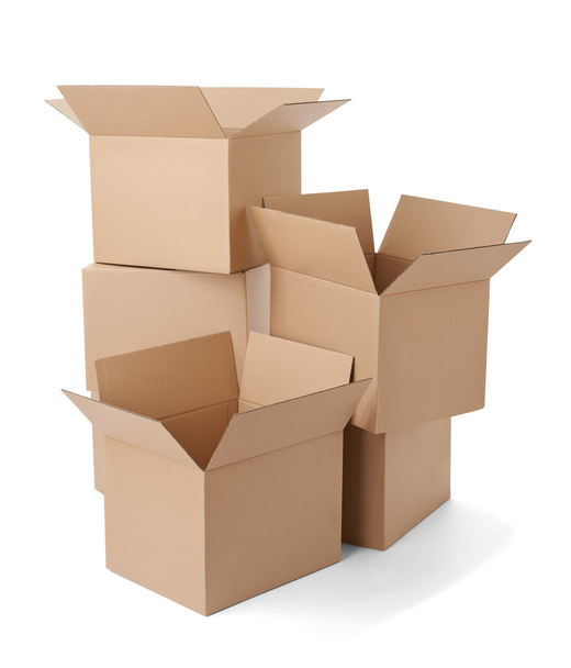 caja de cartón paquete de transporte en movimiento entrega
 - Foto, imagen