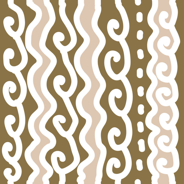 Seamless pattern of abstract simple waves - Vektör, Görsel