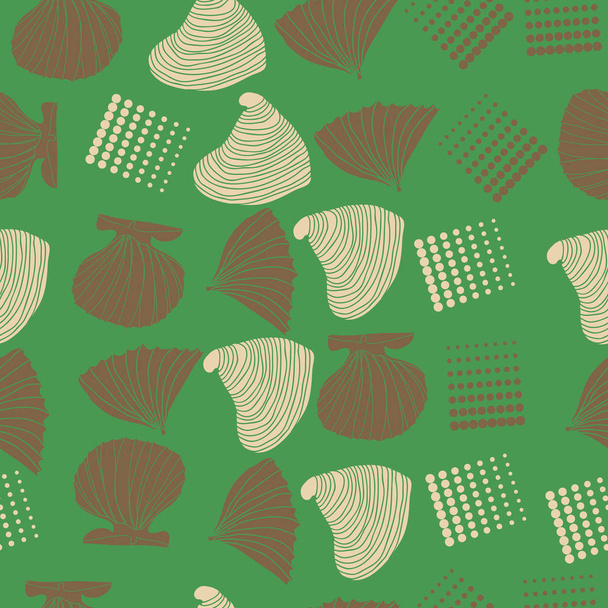 seashells abstract background vector illustration  - Вектор, зображення