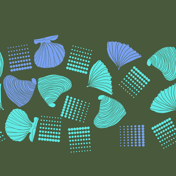 set of seashells vector illustration  - Вектор,изображение