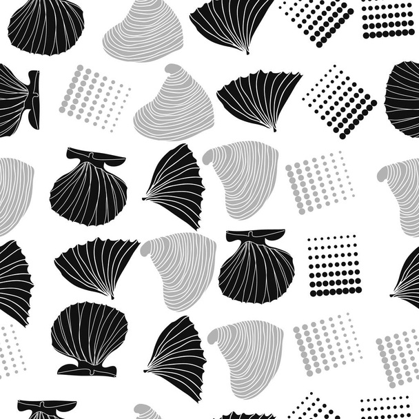 seashells abstract background vector illustration  - Vektor, obrázek