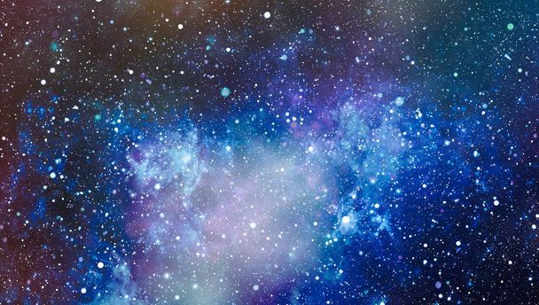 Colorful Starry Night Sky Outer Space background . Beautiful sky background - Photo, Image